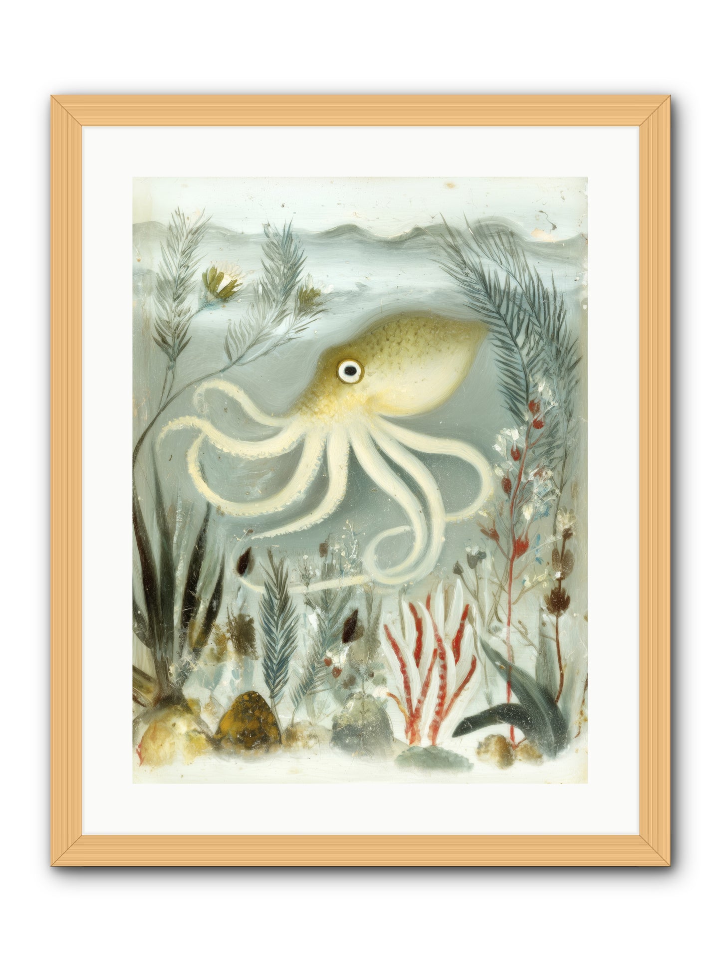 Cerulean Dreams -- Framed Print - Natural 18x24
