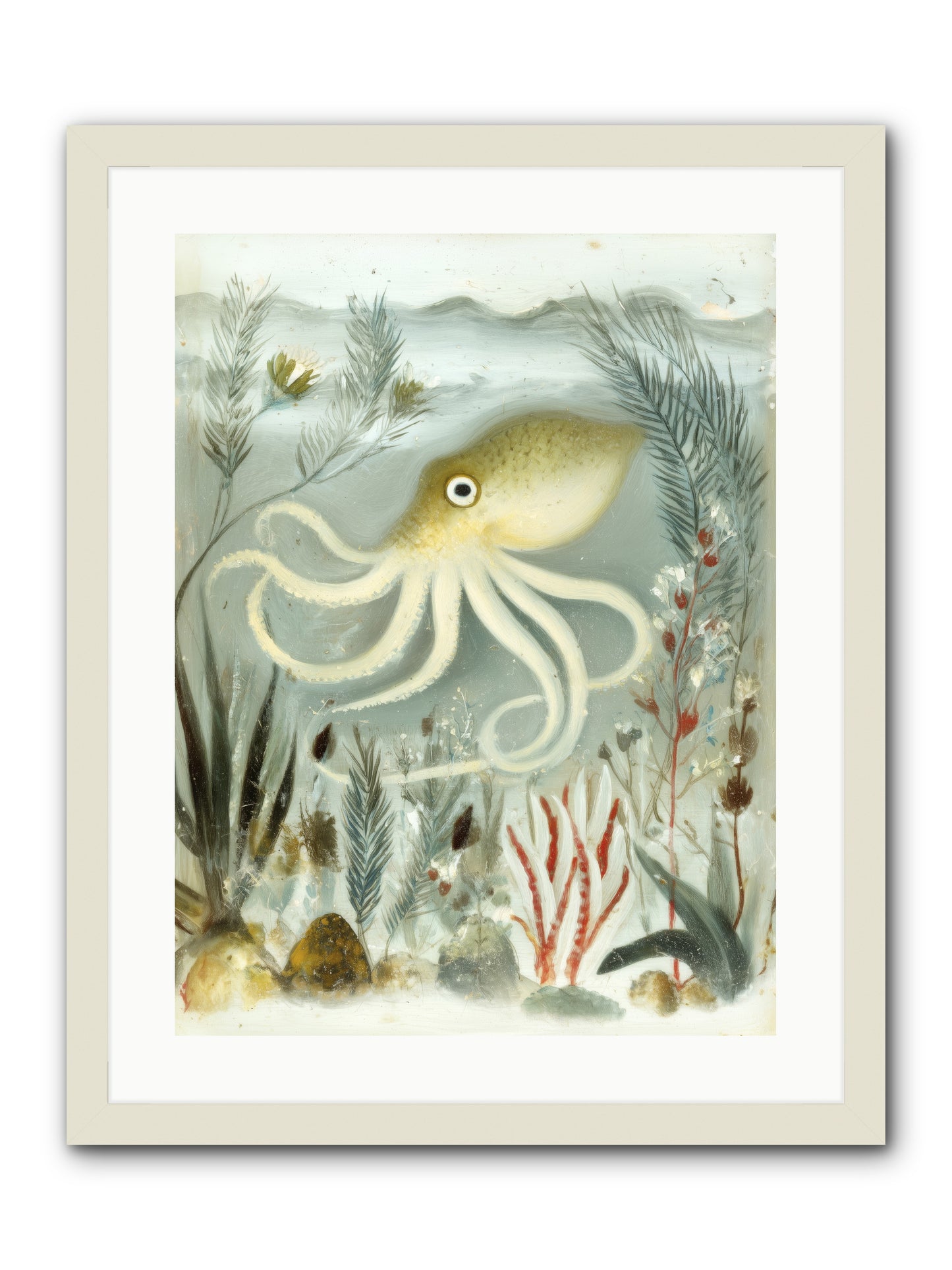 Cerulean Dreams -- Framed Print - White 18x24