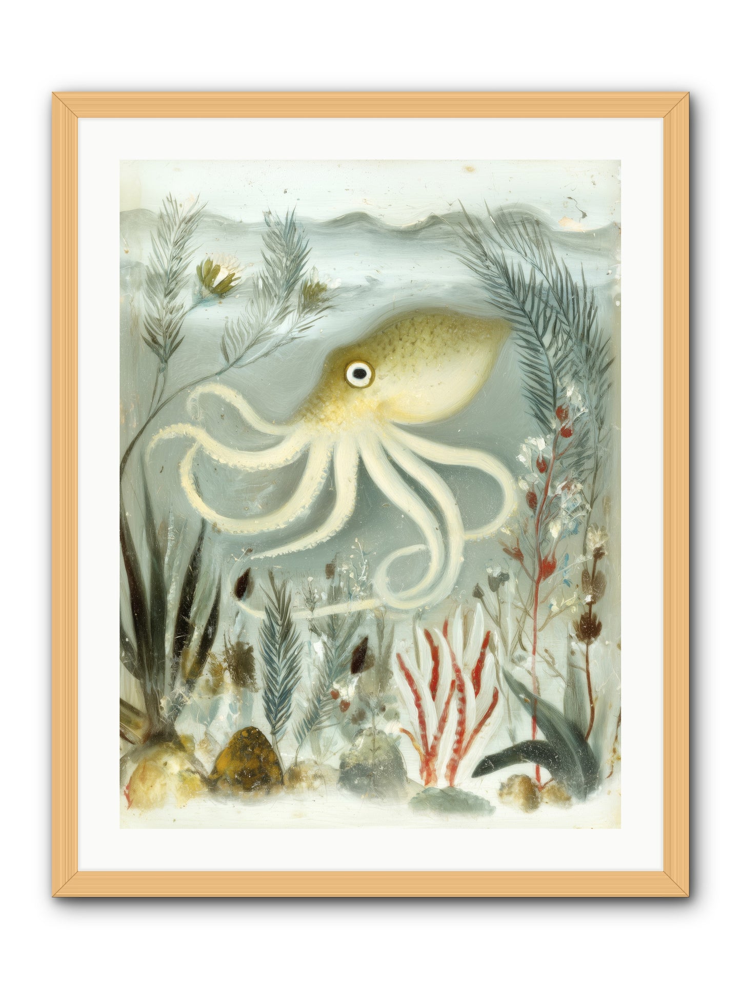 Cerulean Dreams -- Framed Print - Natural 24x32
