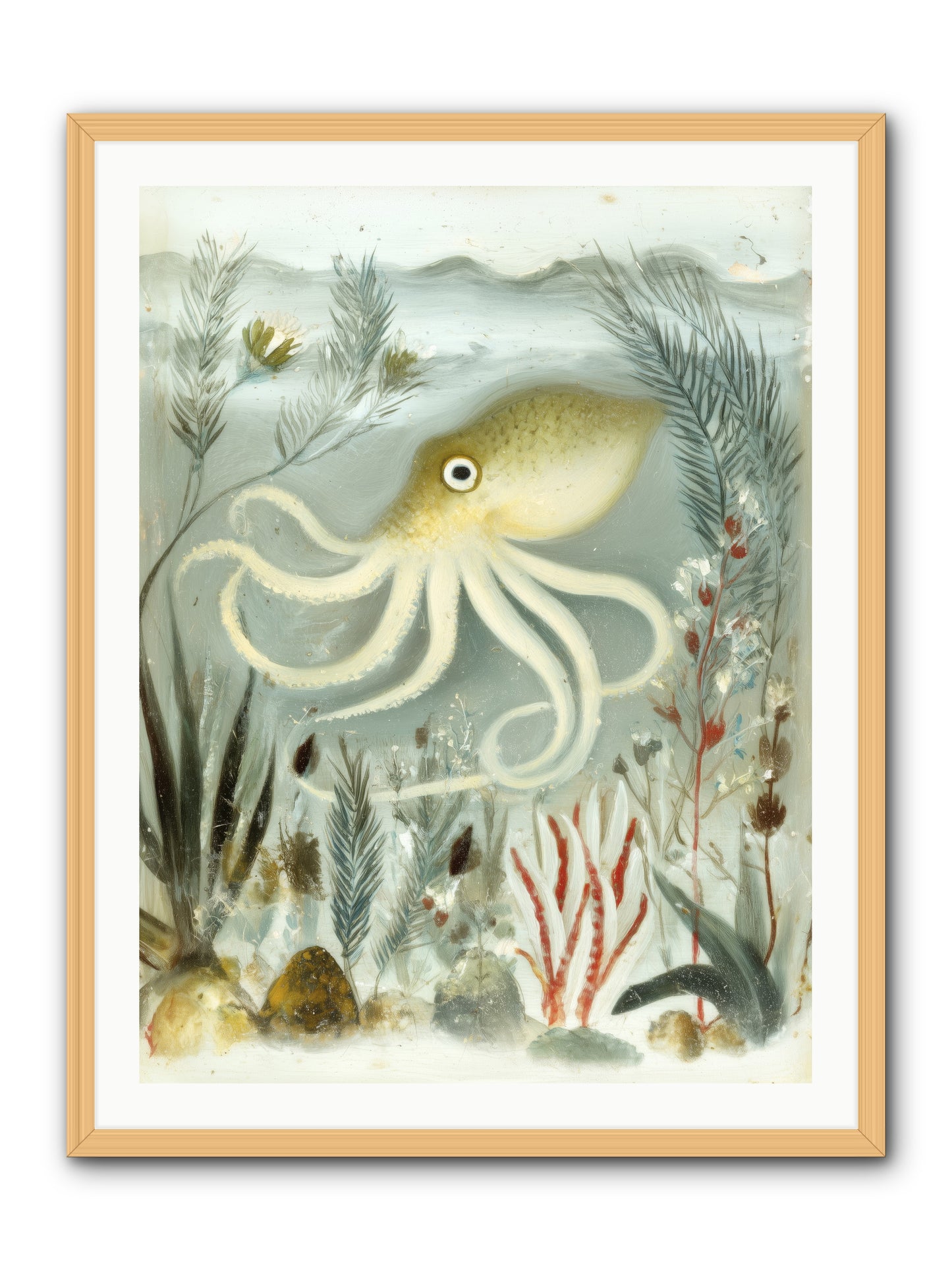Cerulean Dreams -- Framed Print - Natural 30x40