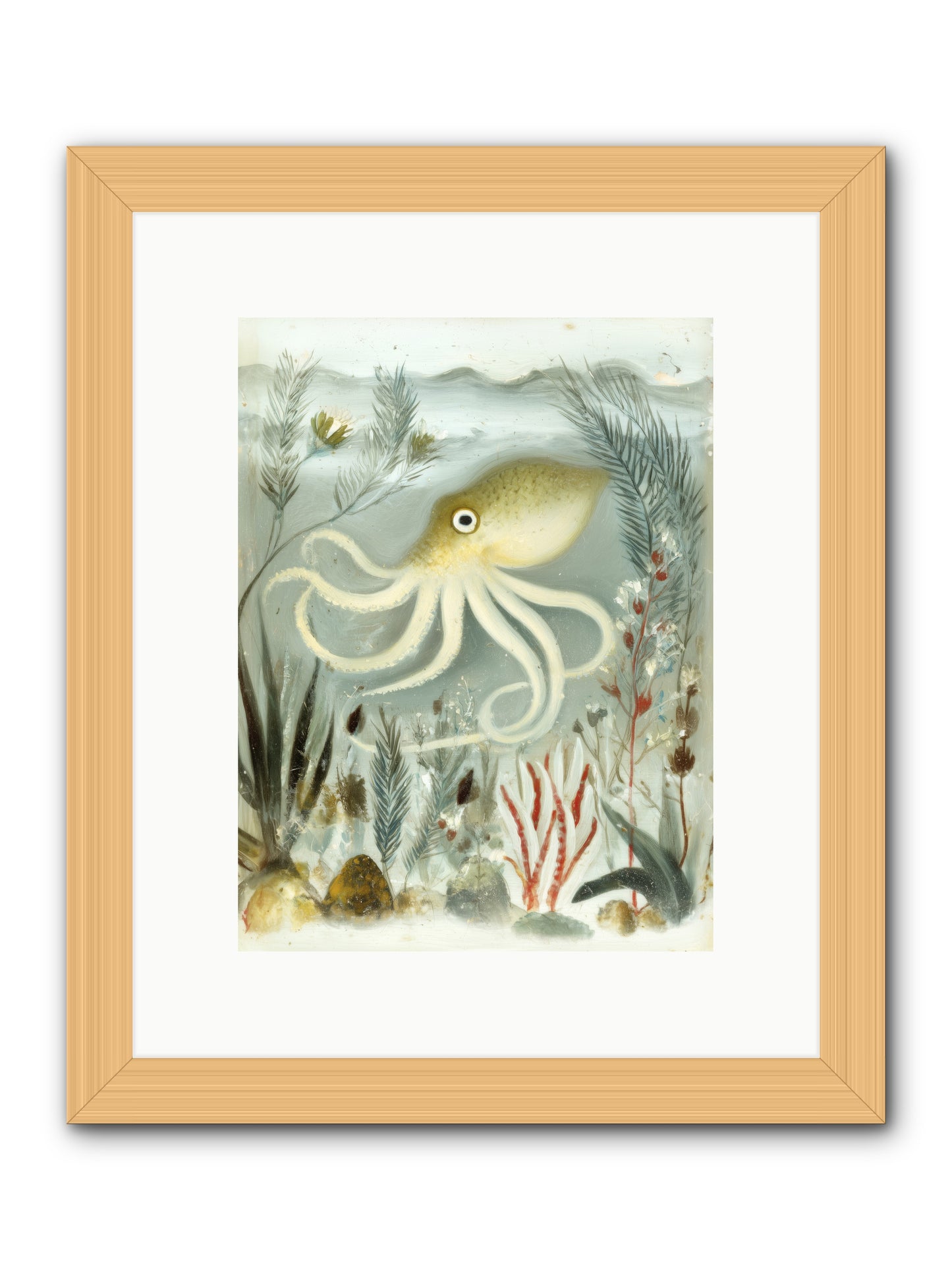 Cerulean Dreams -- Framed Print - Natural 9x12