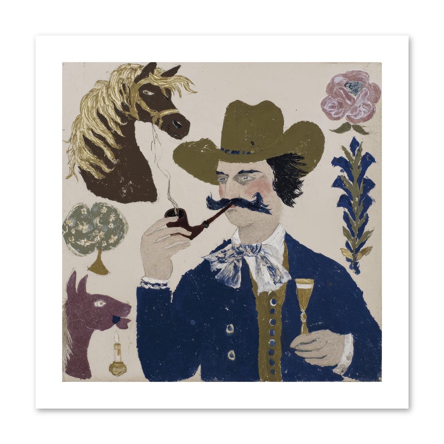 Champagne Before Noon -- Paper Print 12x12