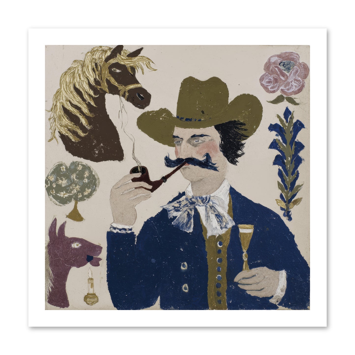Champagne Before Noon -- Loose Canvas Print 16x16