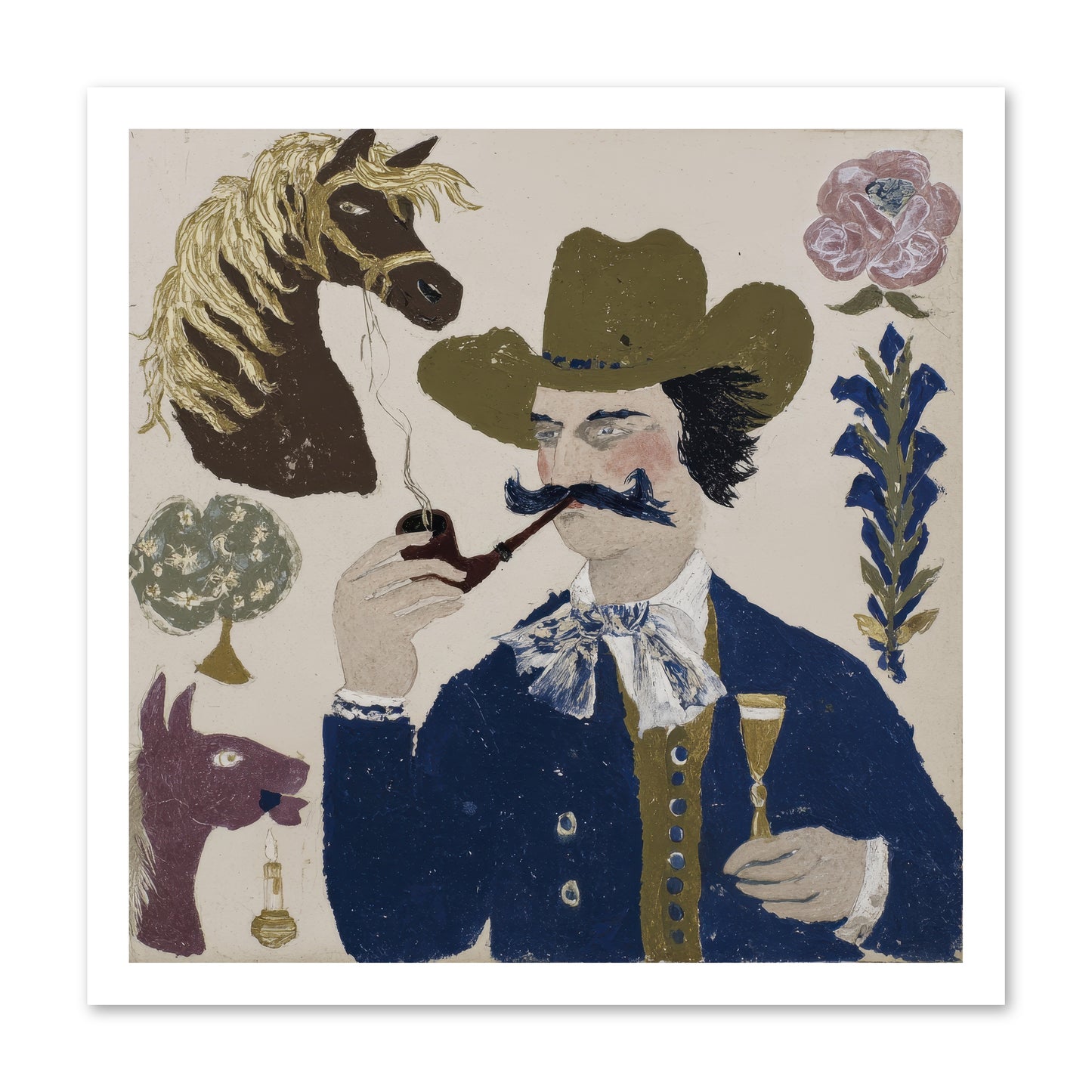 Champagne Before Noon -- Paper Print 20x20