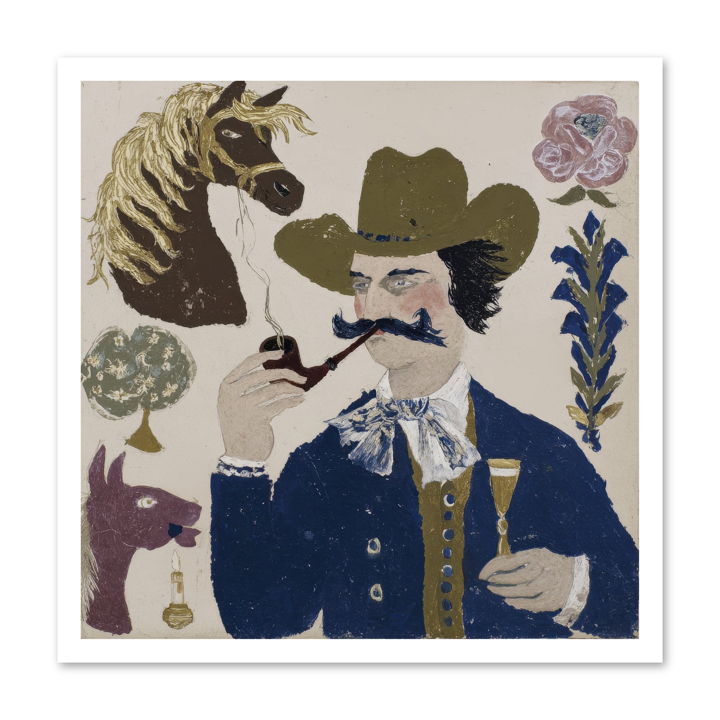 Champagne Before Noon -- Paper Print 24x24