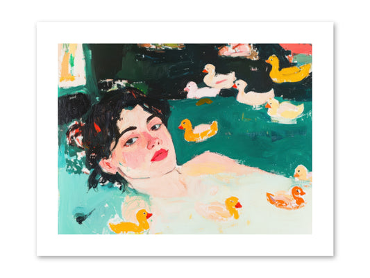 Champagne Soak -- Paper Print 12x9