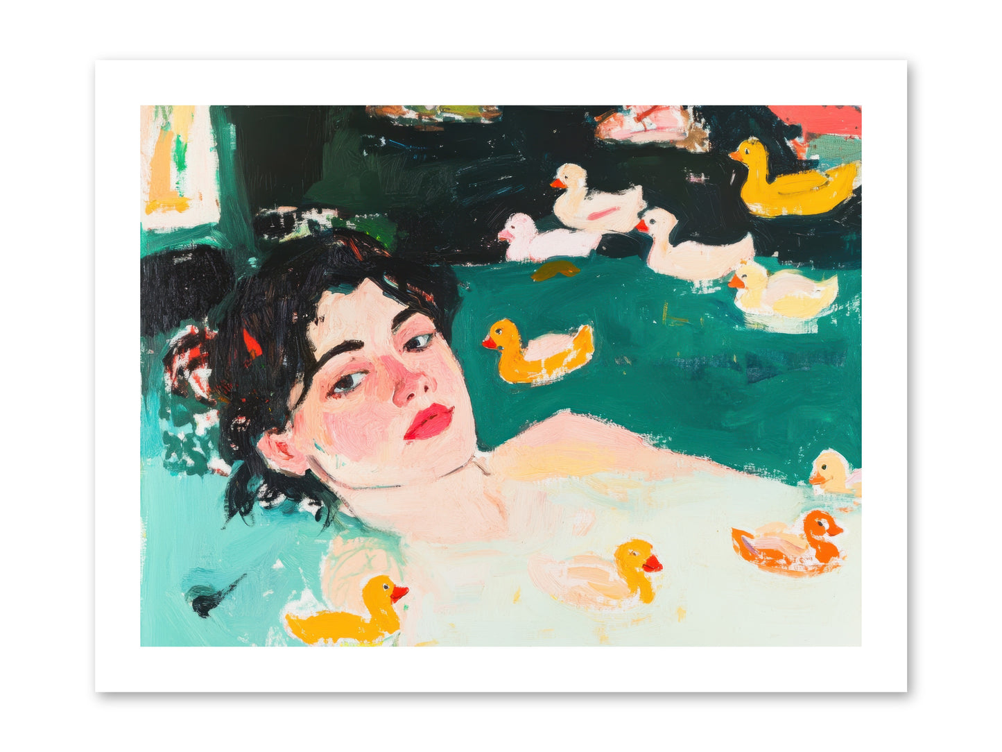Champagne Soak -- Paper Print 16x12