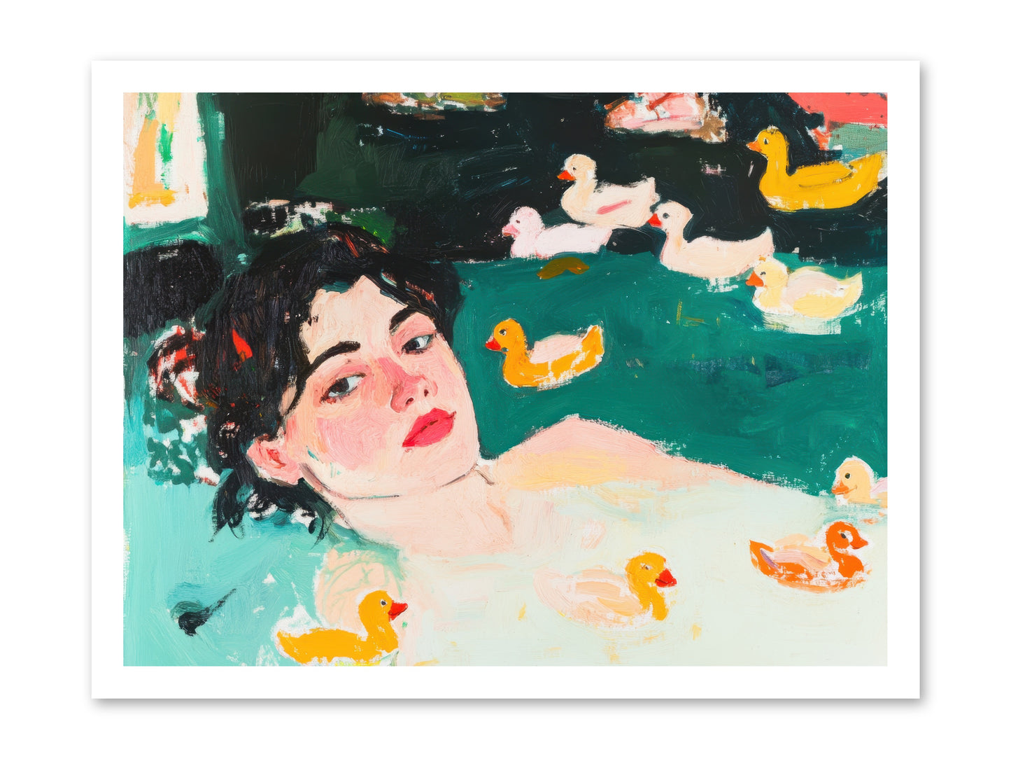 Champagne Soak -- Paper Print 24x18