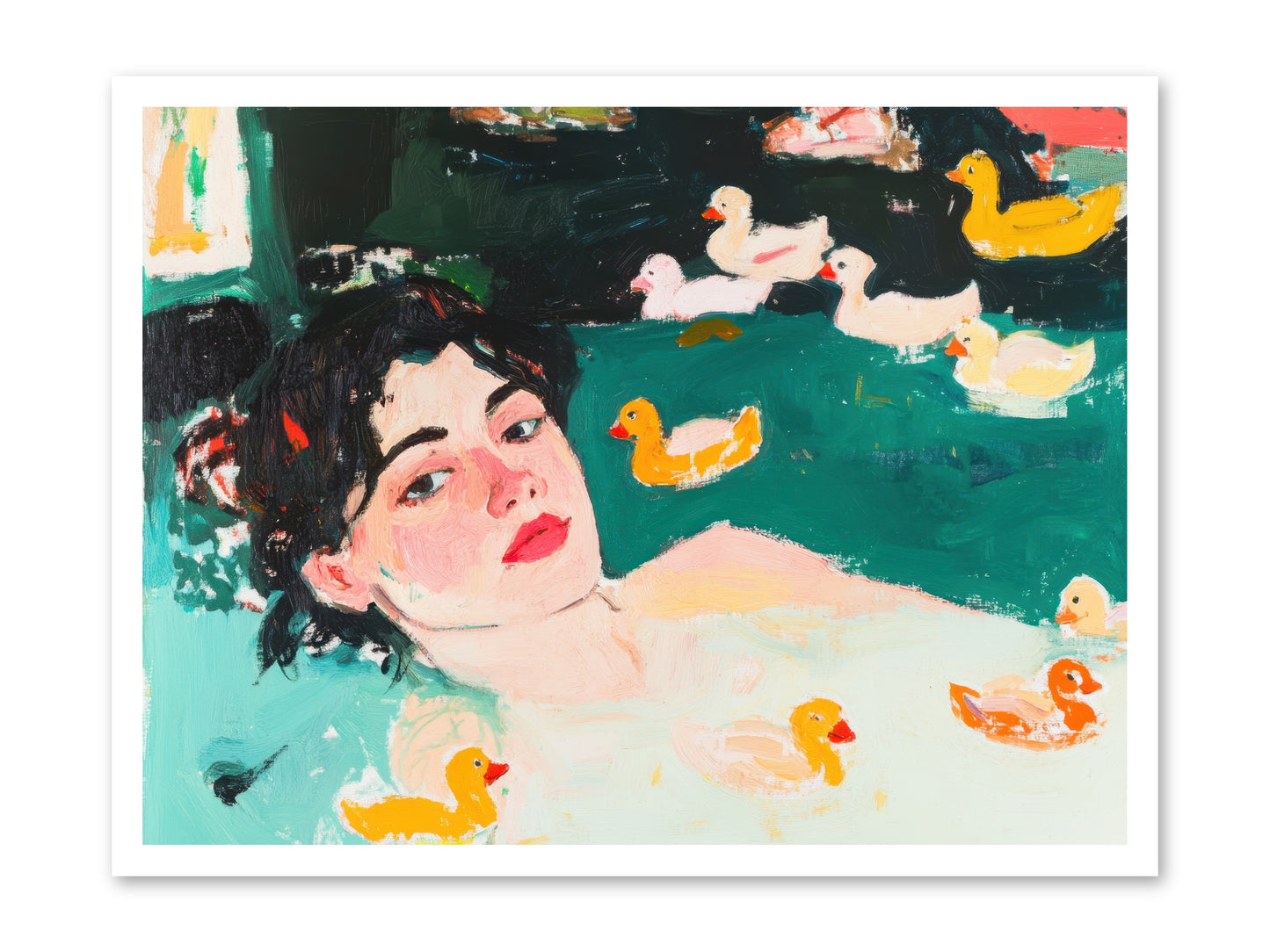 Champagne Soak -- Loose Canvas Print 32x24