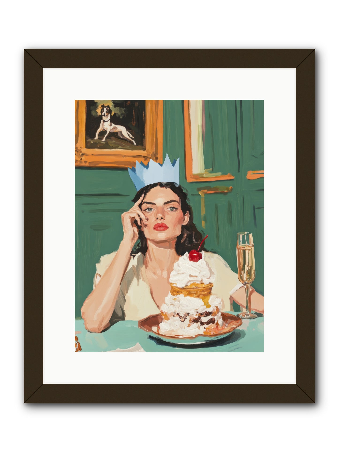 Champagne Toast to Everything -- Framed Print - Black 12x16