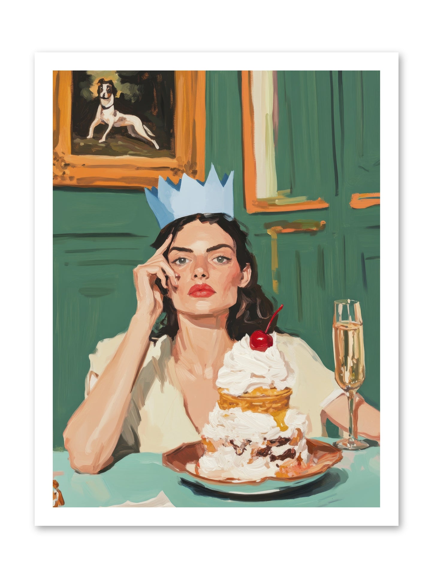 Champagne Toast to Everything -- Paper Print 18x24