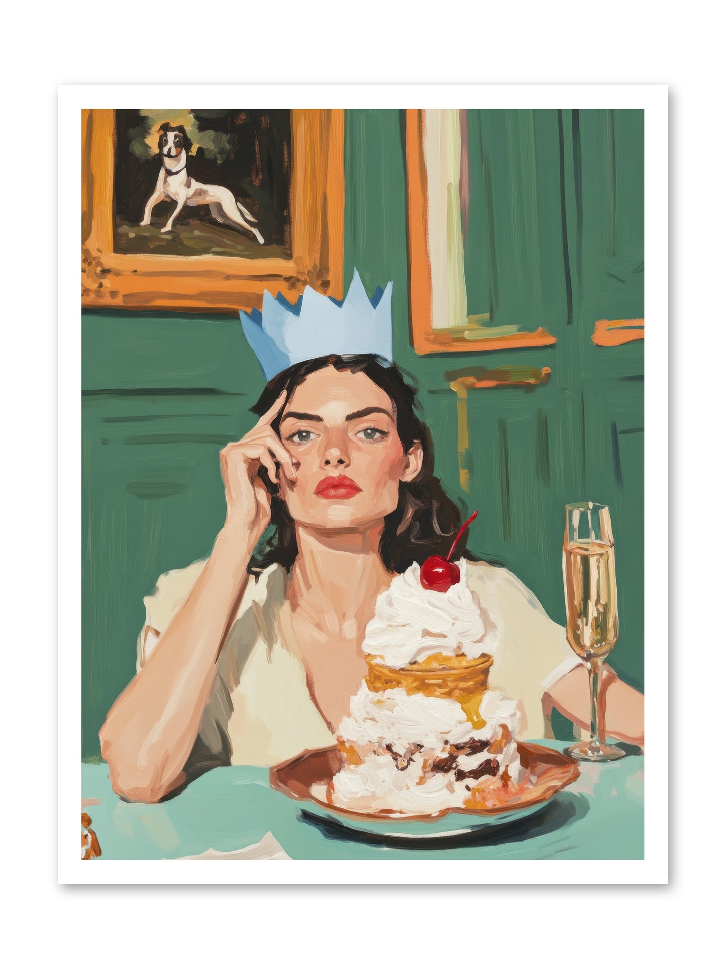 Champagne Toast to Everything -- Loose Canvas Print 24x32