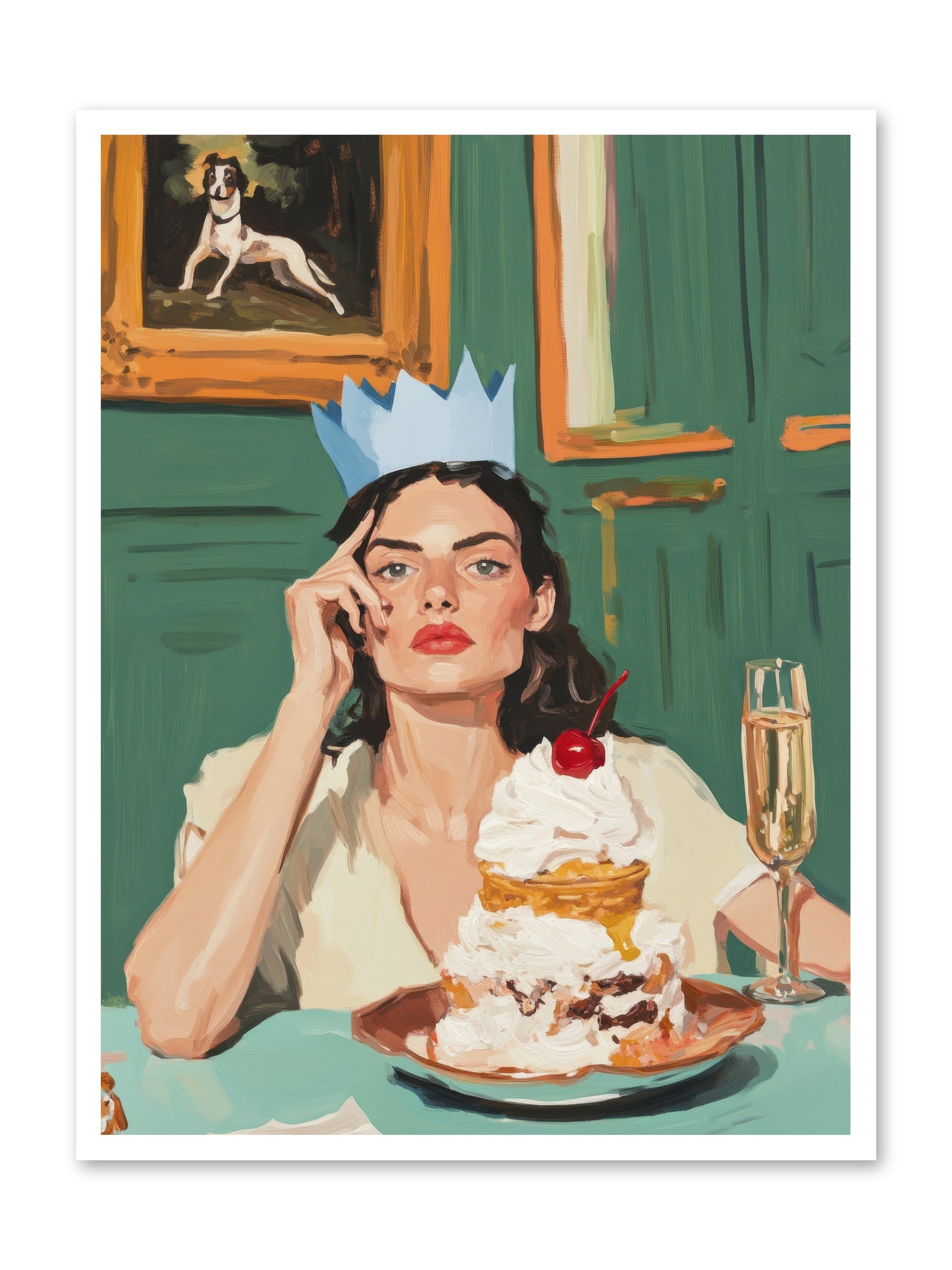 Champagne Toast to Everything -- Paper Print 30x40