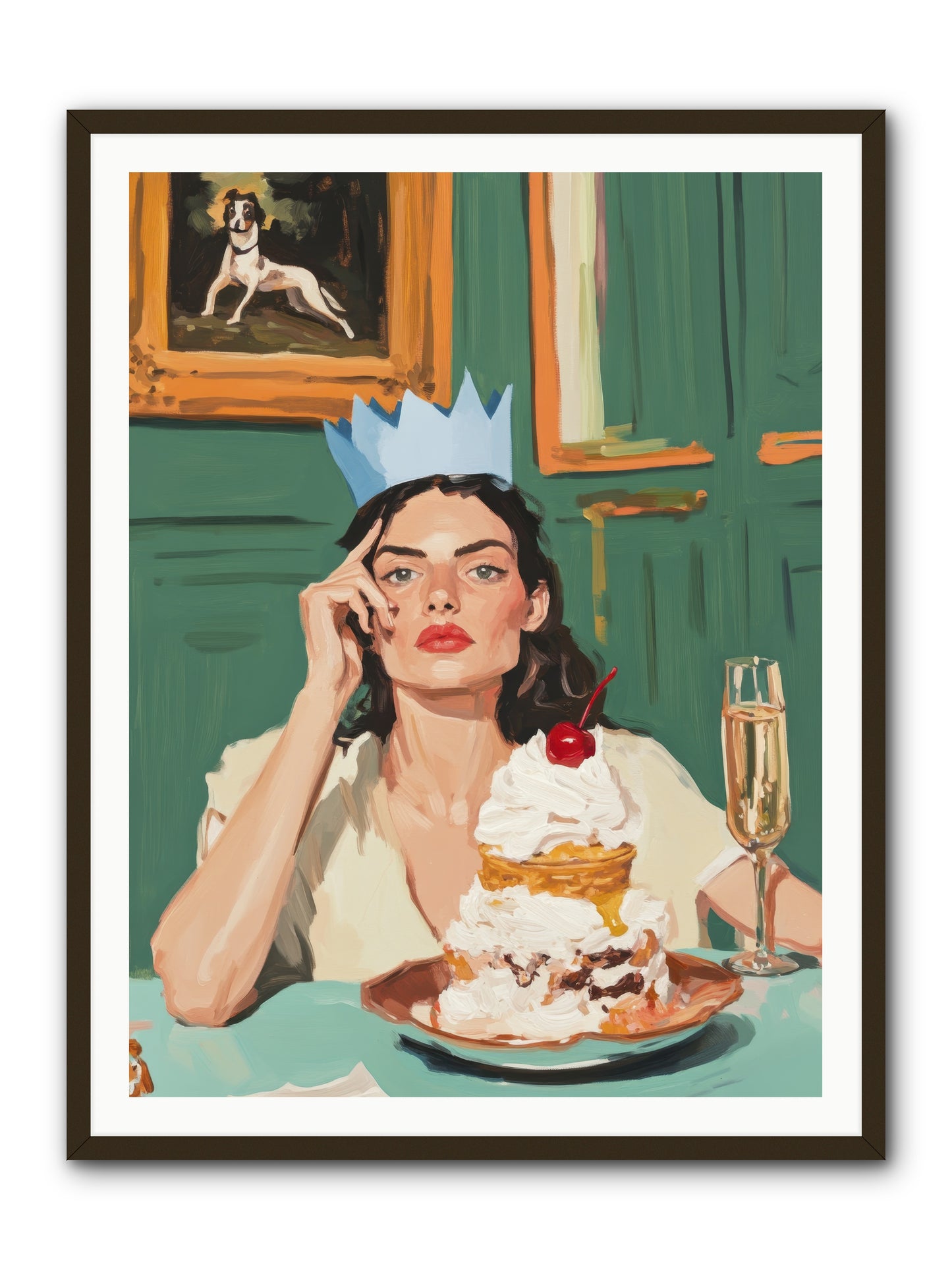 Champagne Toast to Everything -- Framed Print - Black 36x48