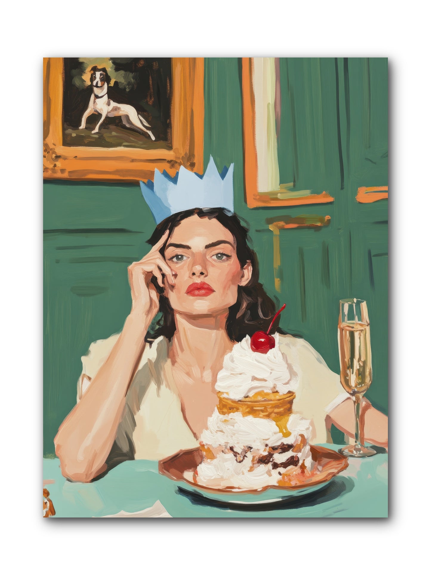 Champagne Toast to Everything -- Wrapped Canvas 9x12