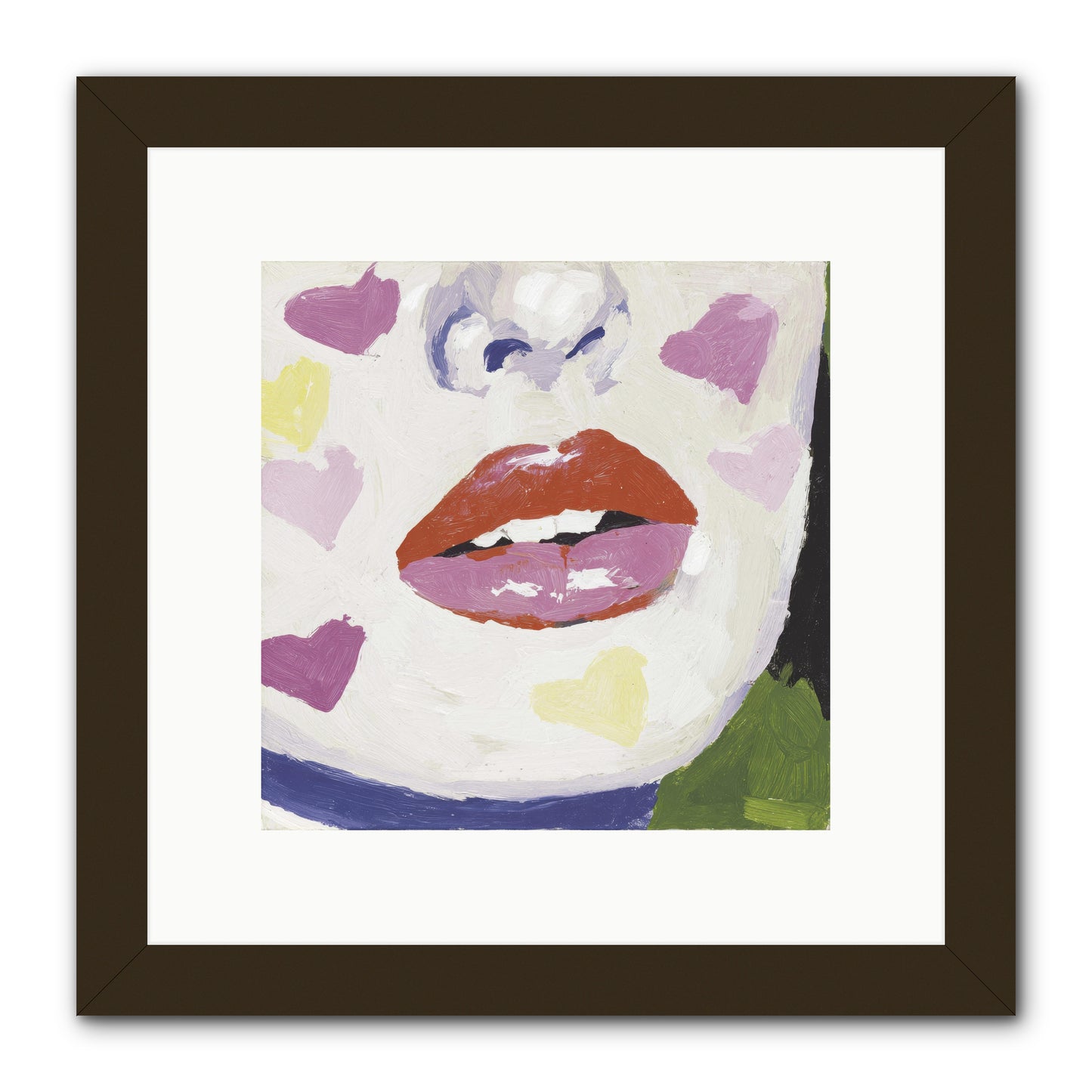Champagne & Confessions -- Framed Print - Black 10x10
