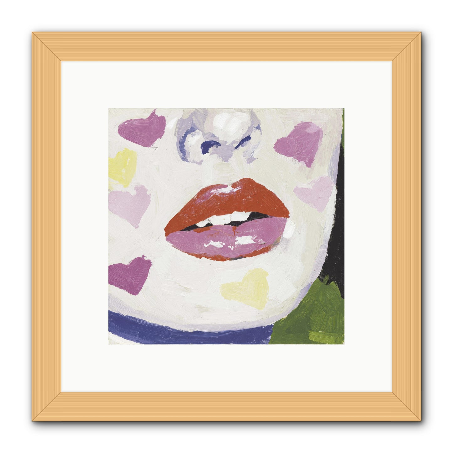 Champagne & Confessions -- Framed Print - Natural 10x10