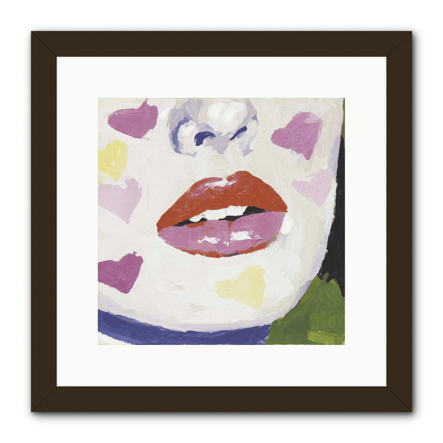 Champagne & Confessions -- Framed Print - Black 12x12