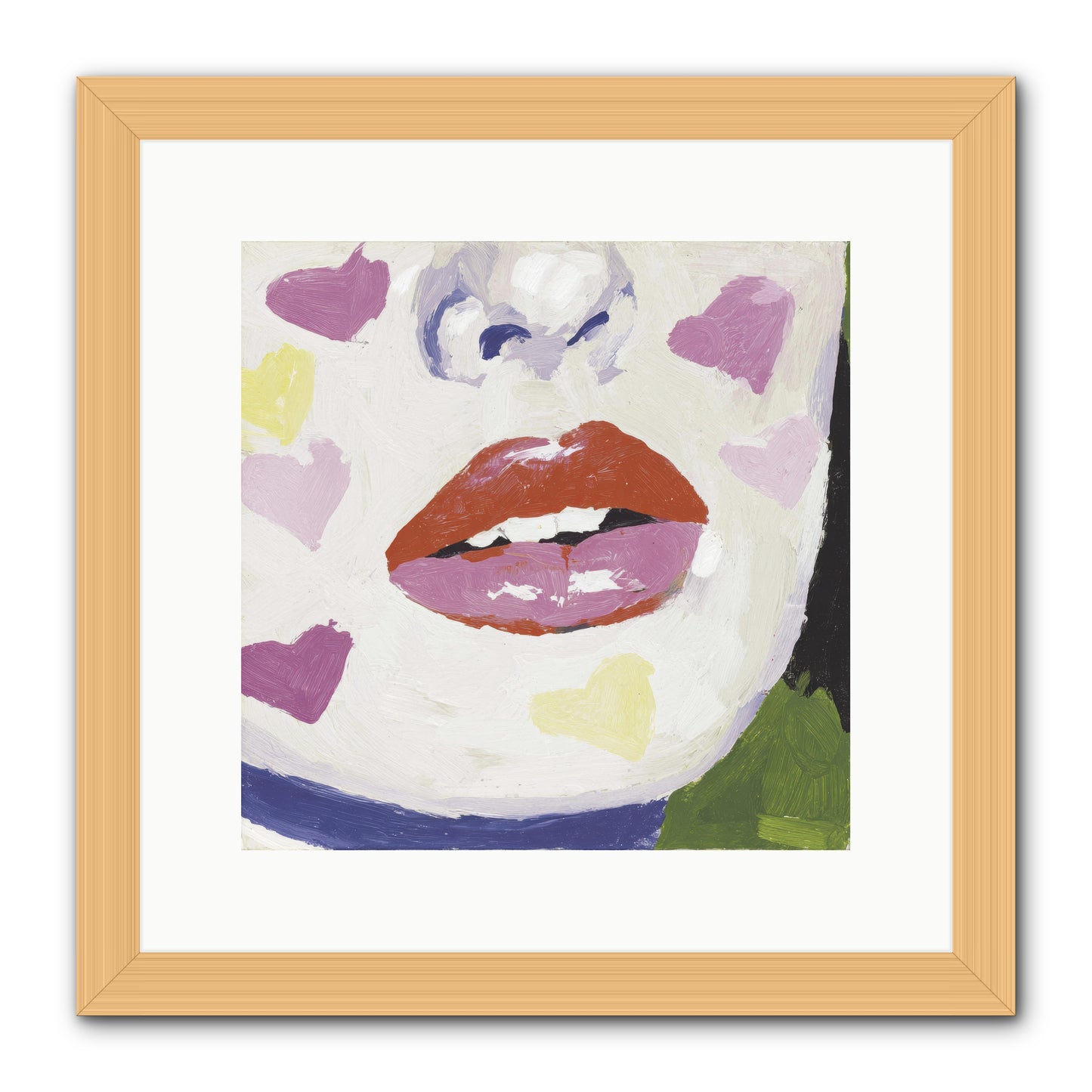 Champagne & Confessions -- Framed Print - Natural 12x12