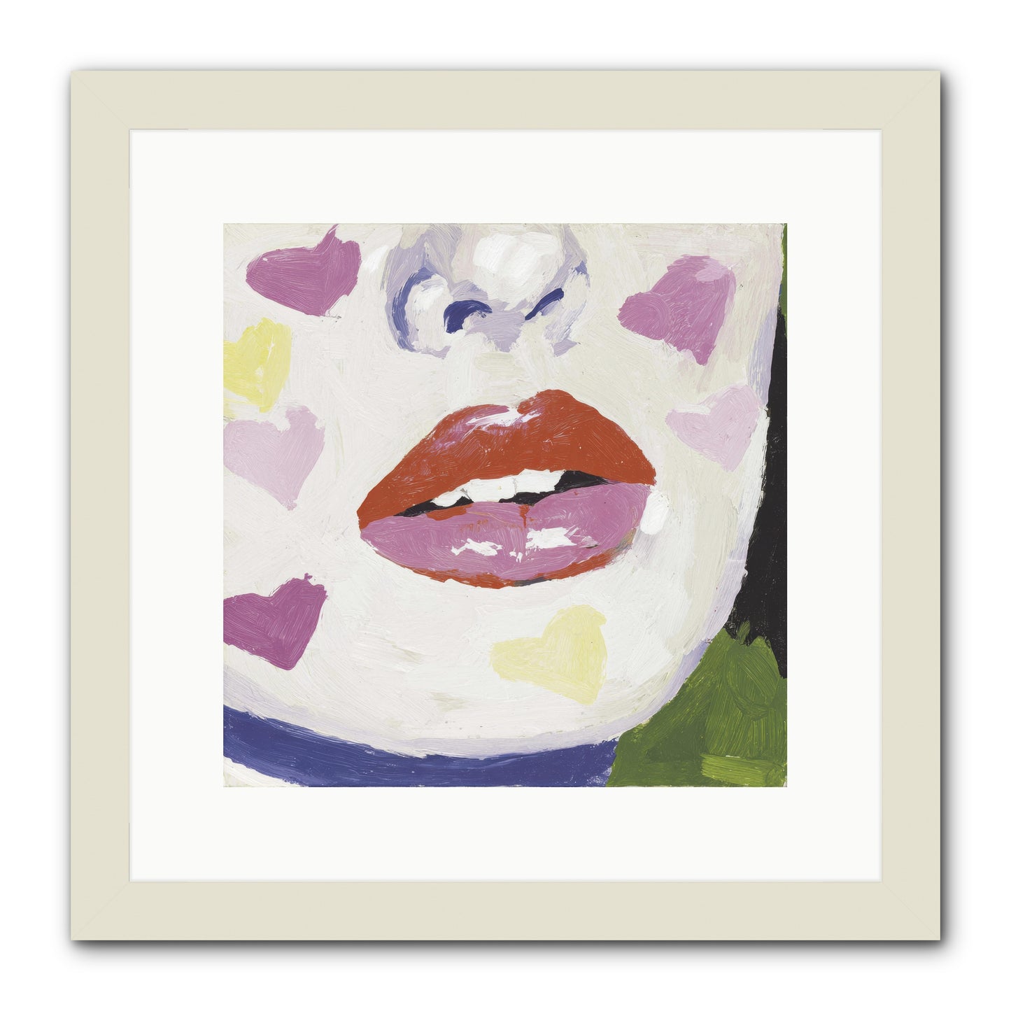 Champagne & Confessions -- Framed Print - White 12x12