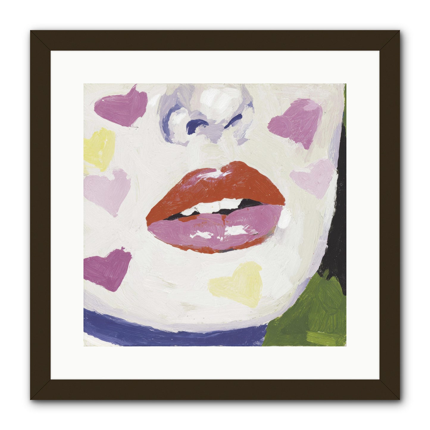 Champagne & Confessions -- Framed Print - Black 16x16