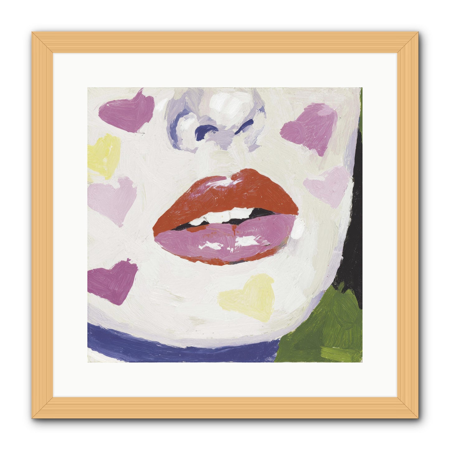 Champagne & Confessions -- Framed Print - Natural 16x16