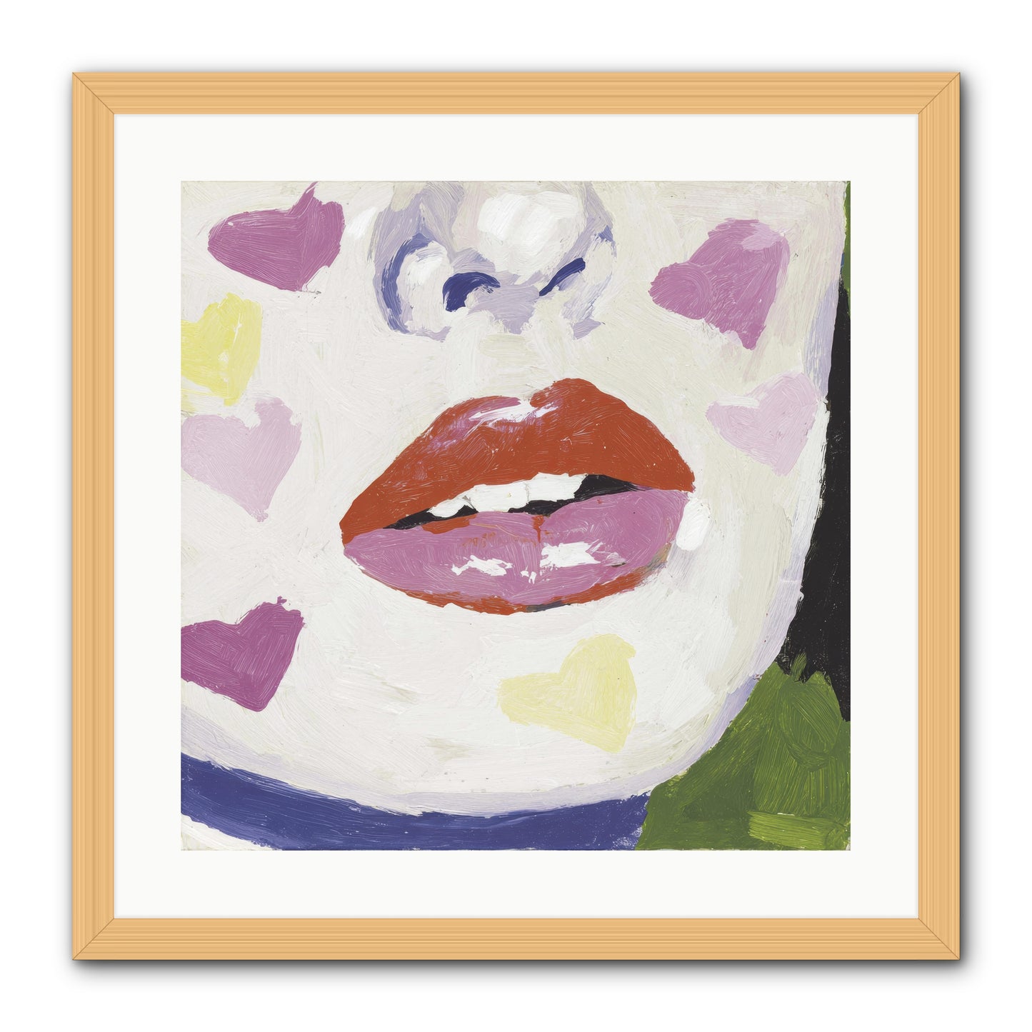 Champagne & Confessions -- Framed Print - Natural 20x20