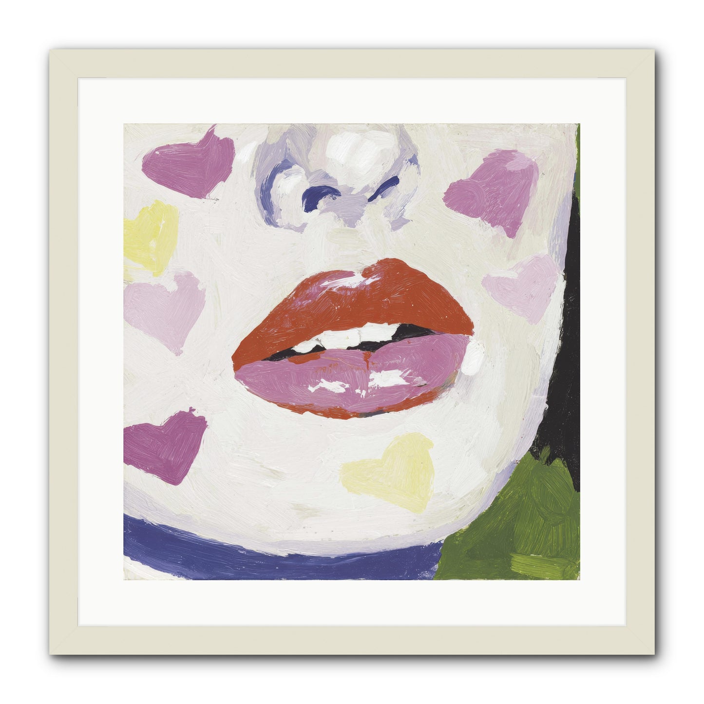 Champagne & Confessions -- Framed Print - White 20x20