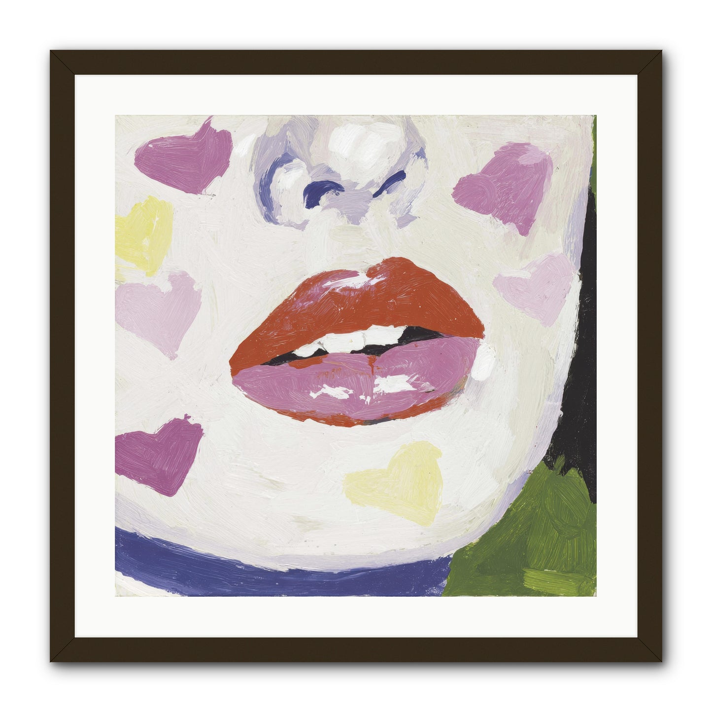 Champagne & Confessions -- Framed Print - Black 24x24