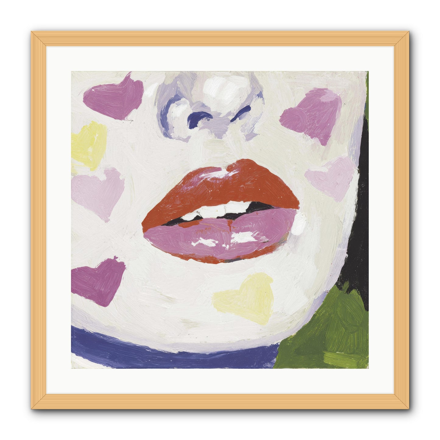 Champagne & Confessions -- Framed Print - Natural 24x24