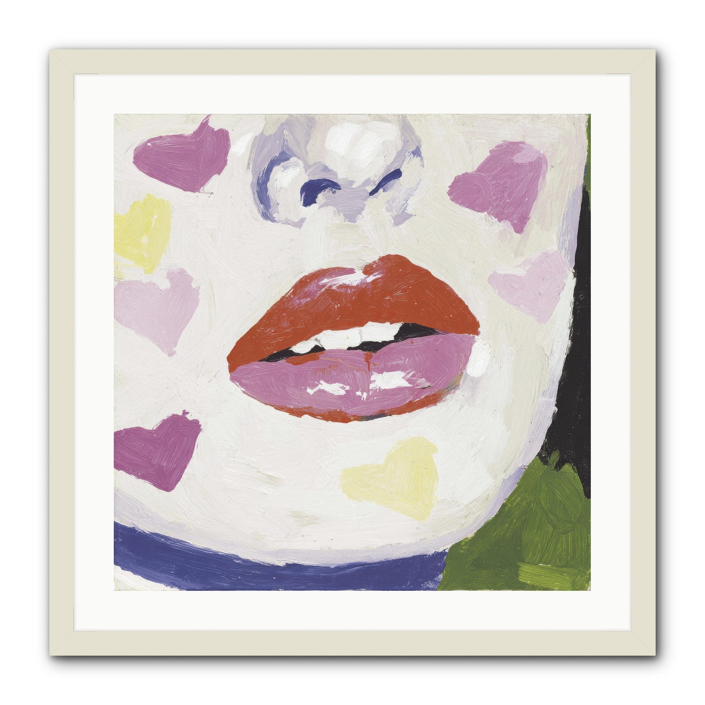 Champagne & Confessions -- Framed Print - White 24x24