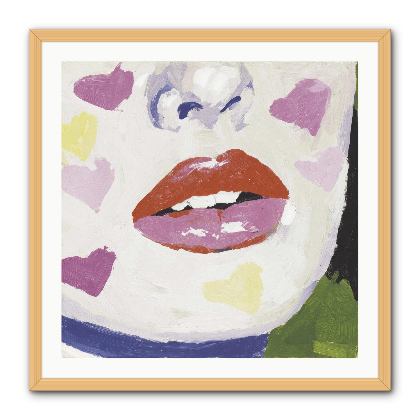 Champagne & Confessions -- Framed Print - Natural 30x30