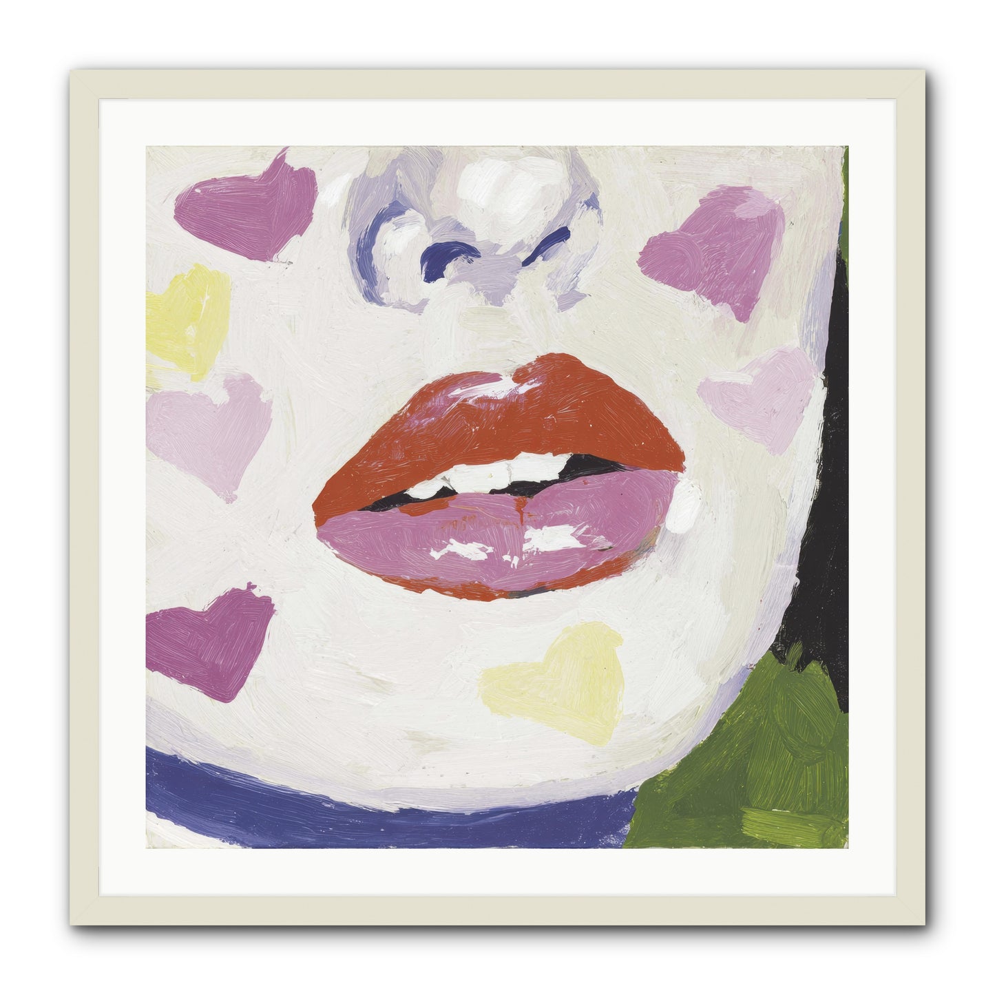 Champagne & Confessions -- Framed Print - White 30x30