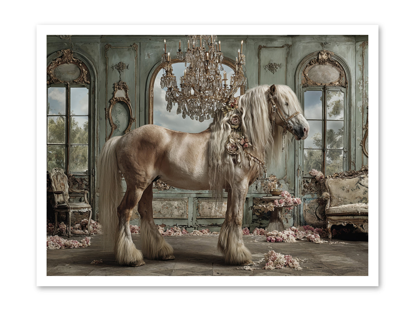 Champagne and Clover -- Paper Print 32x24