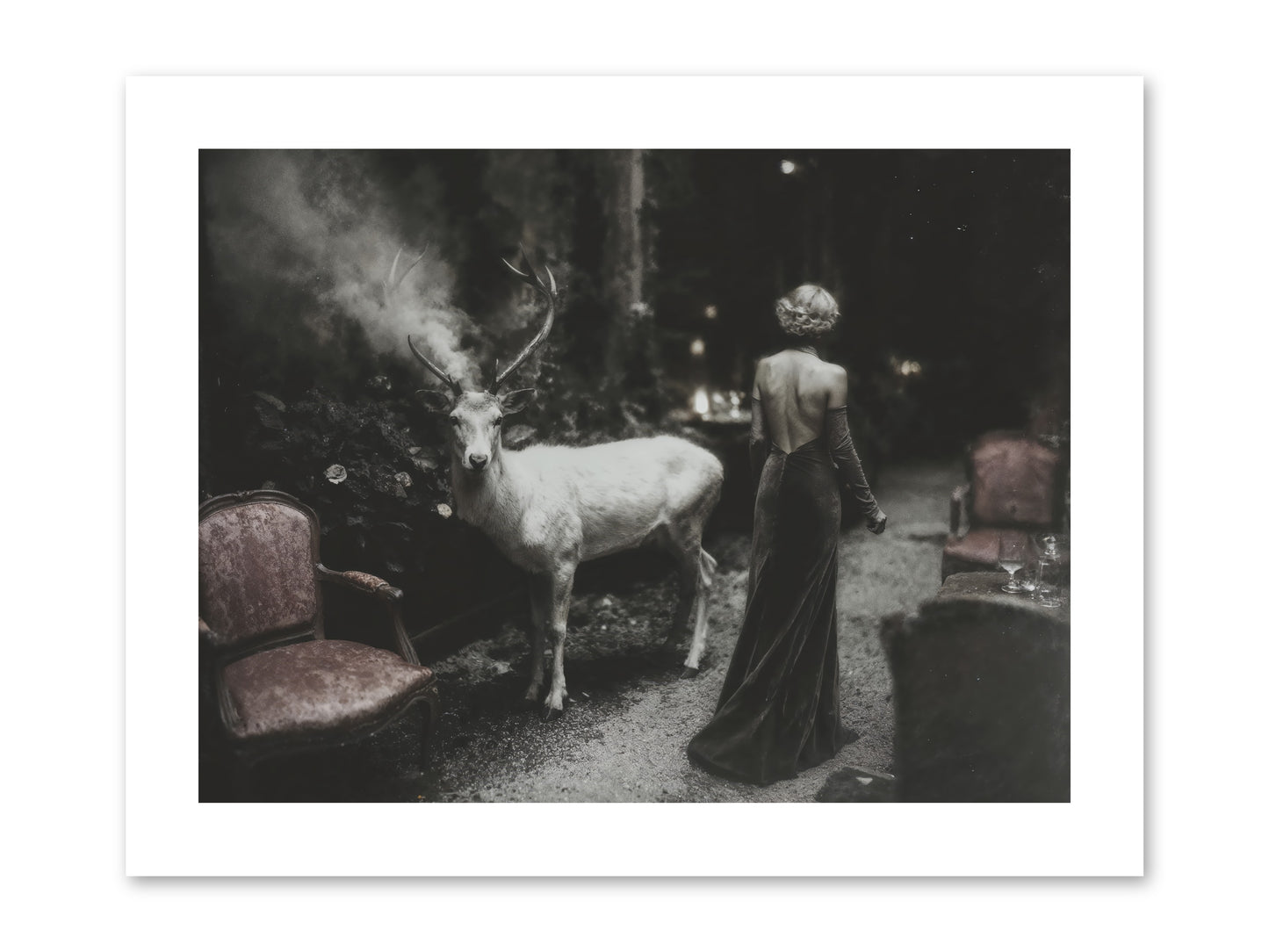 Champagne and Courage -- Paper Print 12x9