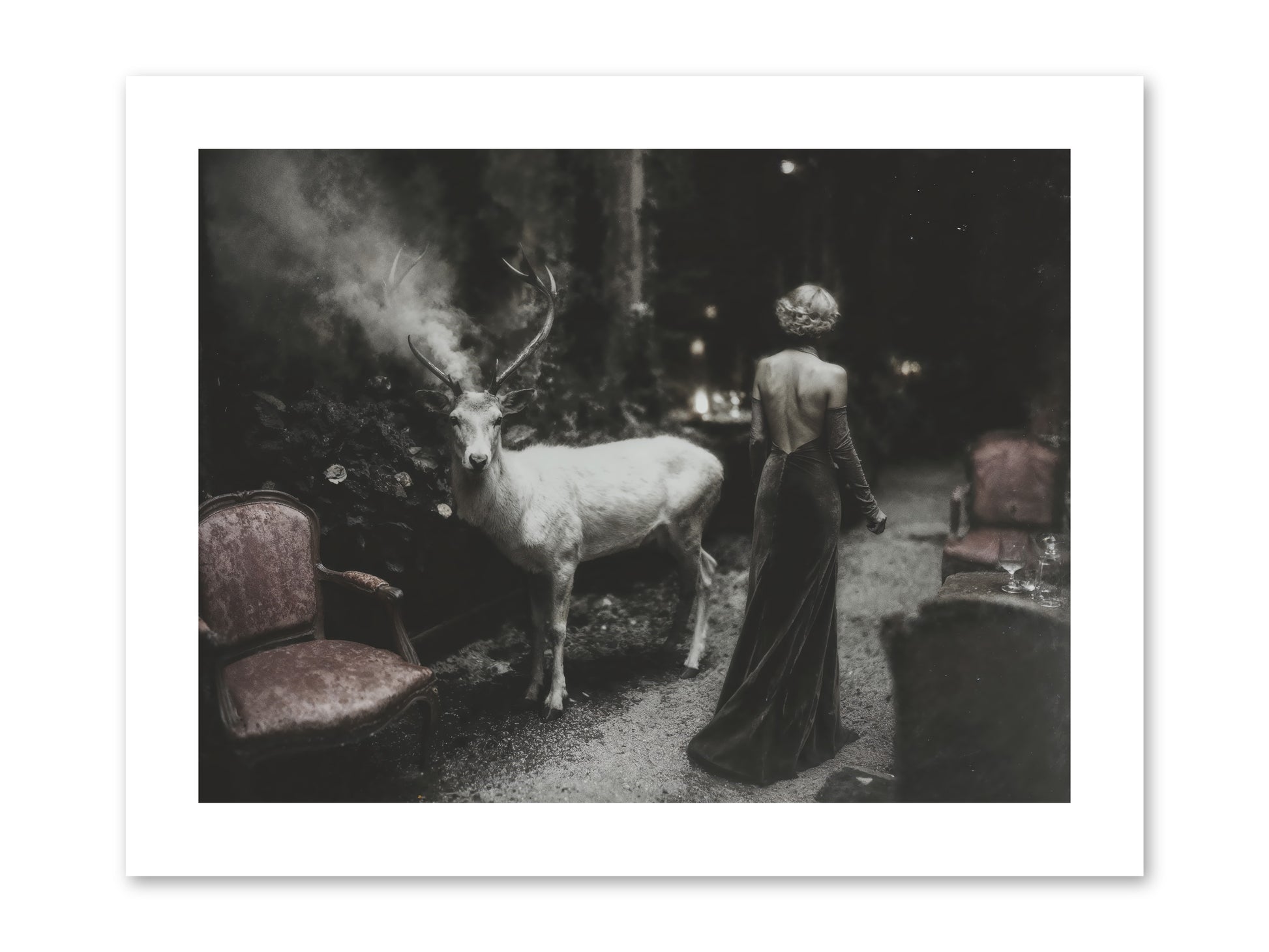 Champagne and Courage -- Paper Print 12x9