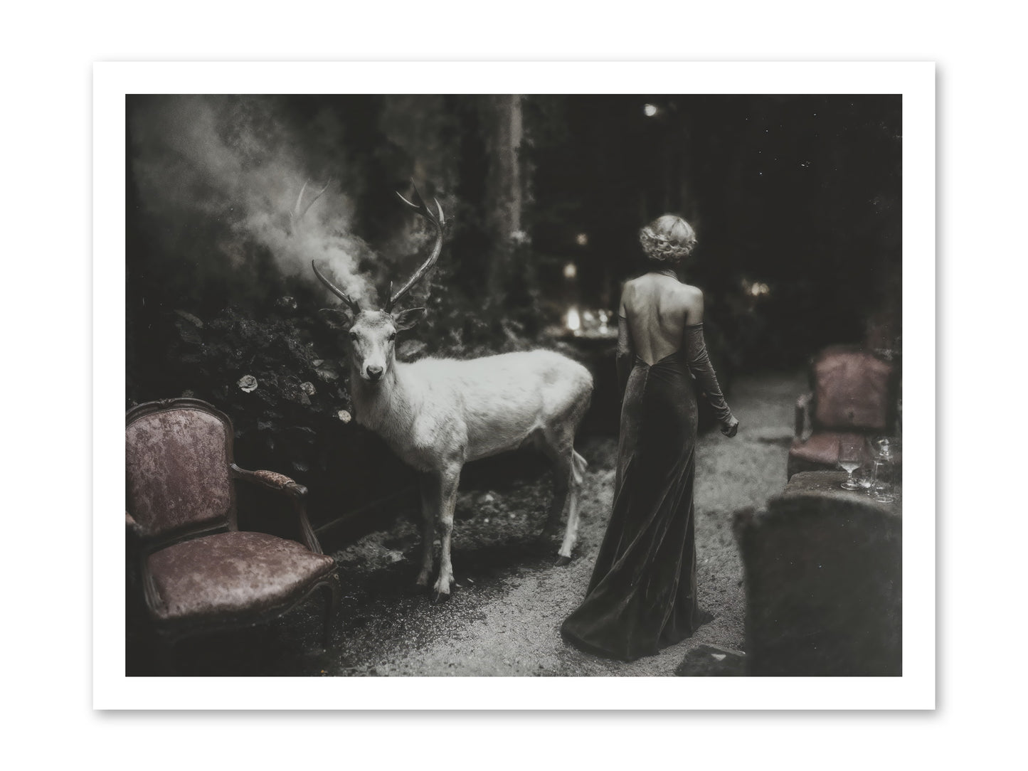 Champagne and Courage -- Paper Print 24x18