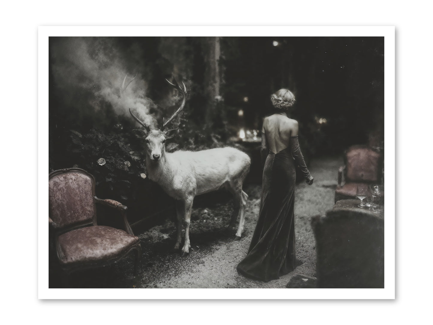 Champagne and Courage -- Paper Print 32x24