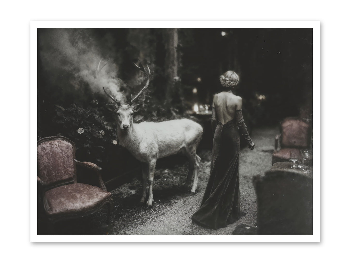 Champagne and Courage -- Paper Print 40x30