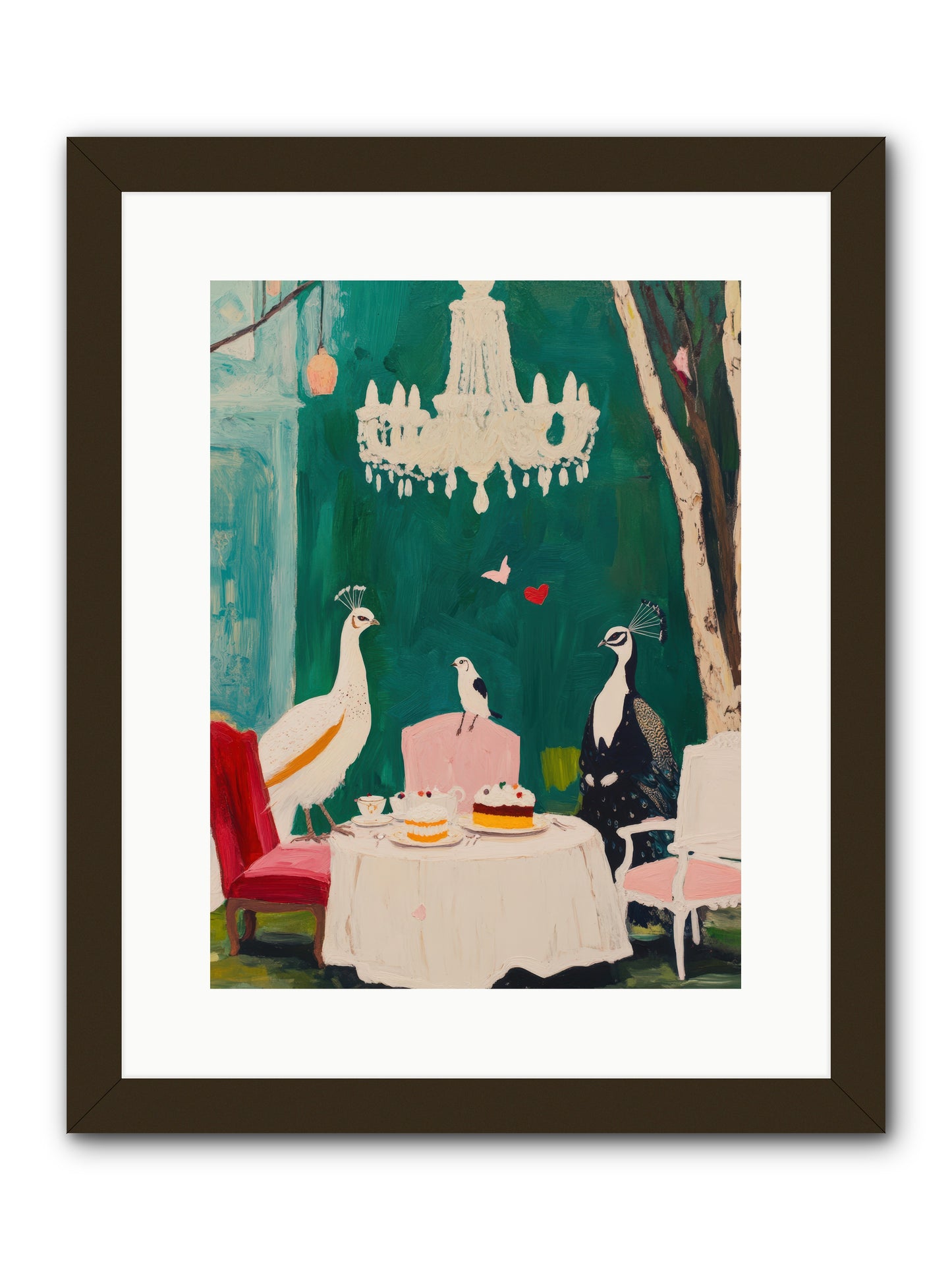 Chandeliers Caught DancingREZ -- Framed Print - Black 12x16