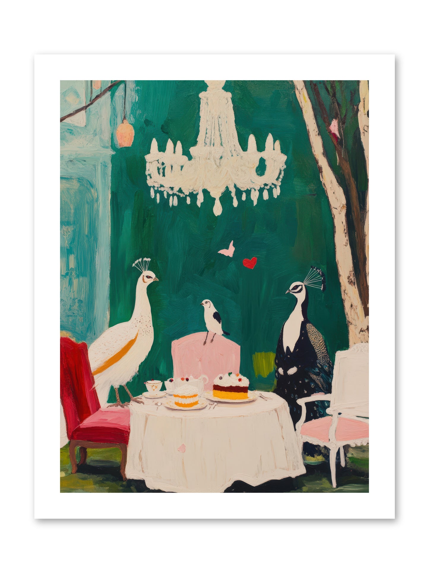 Chandeliers Caught DancingREZ -- Paper Print 12x16