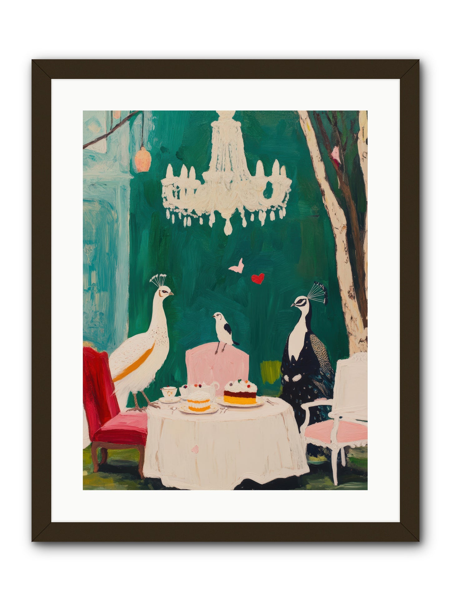 Chandeliers Caught DancingREZ -- Framed Print - Black 18x24