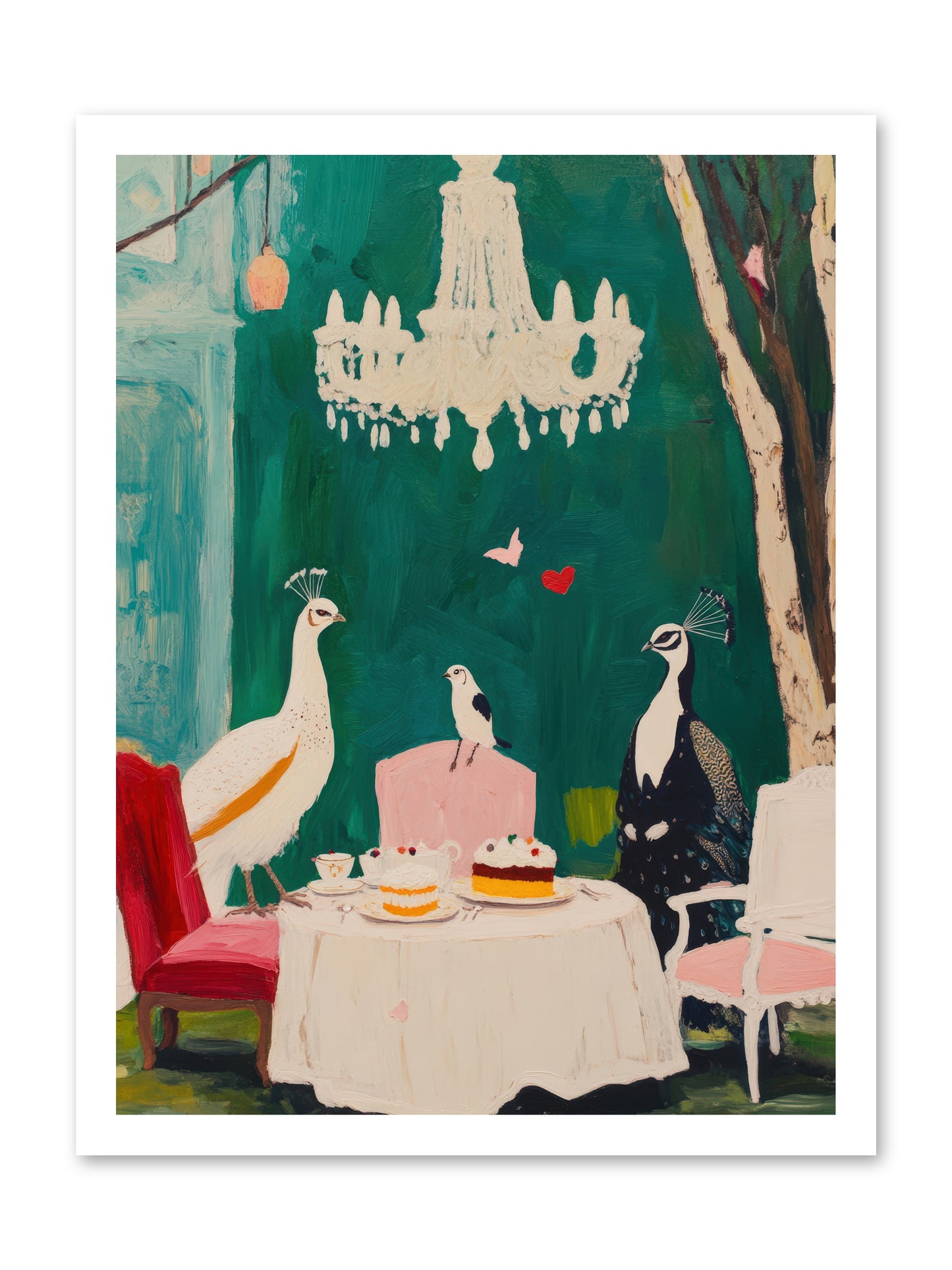 Chandeliers Caught DancingREZ -- Paper Print 18x24