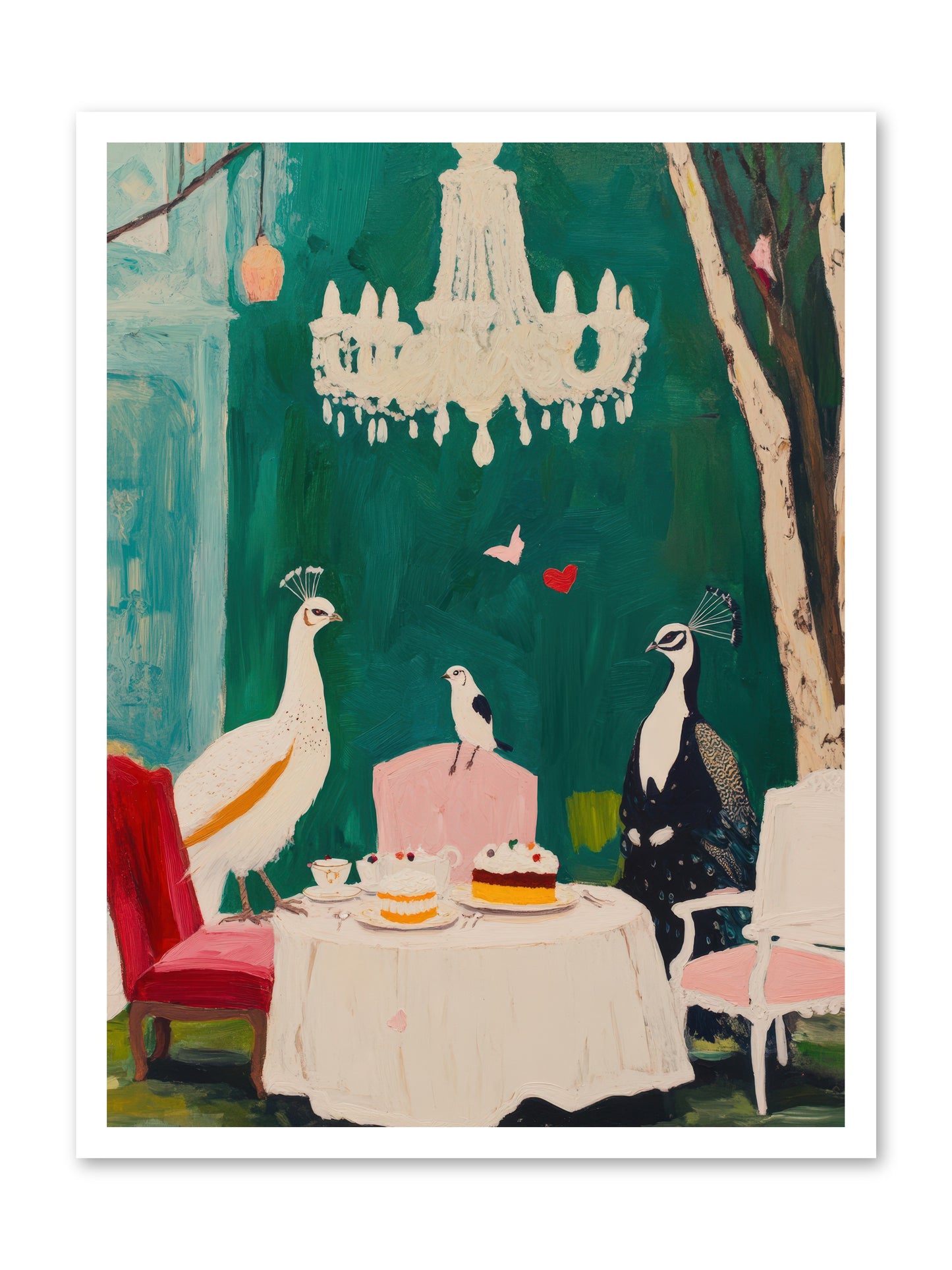 Chandeliers Caught DancingREZ -- Paper Print 24x32