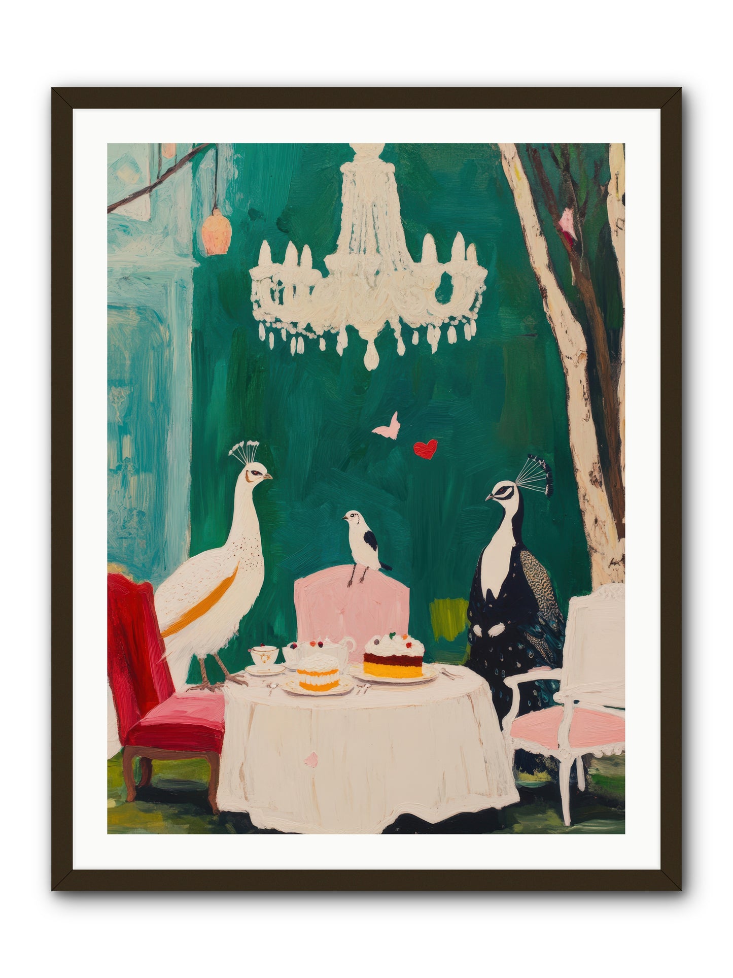 Chandeliers Caught DancingREZ -- Framed Print - Black 30x40