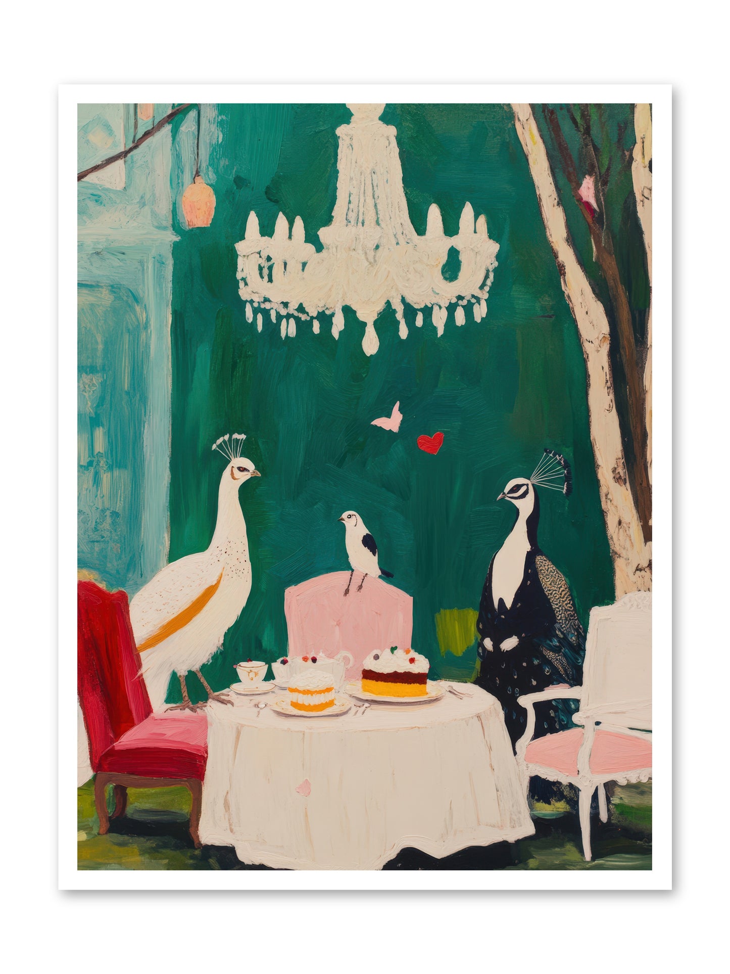 Chandeliers Caught DancingREZ -- Paper Print 30x40