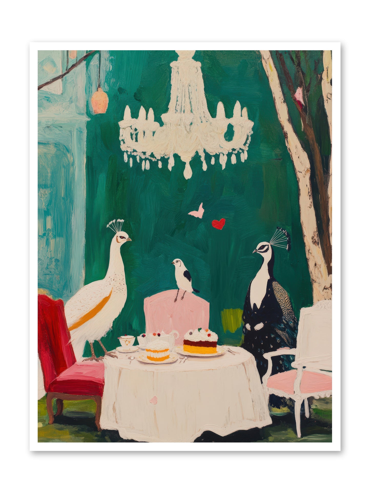 Chandeliers Caught DancingREZ -- Loose Canvas Print 36x48