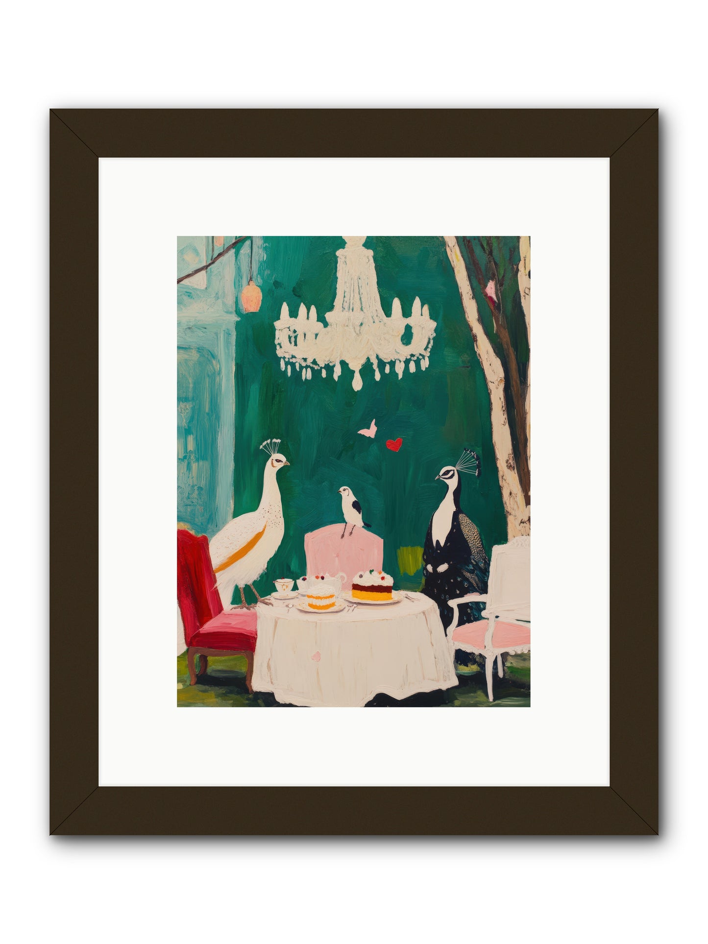 Chandeliers Caught DancingREZ -- Framed Print - Black 9x12