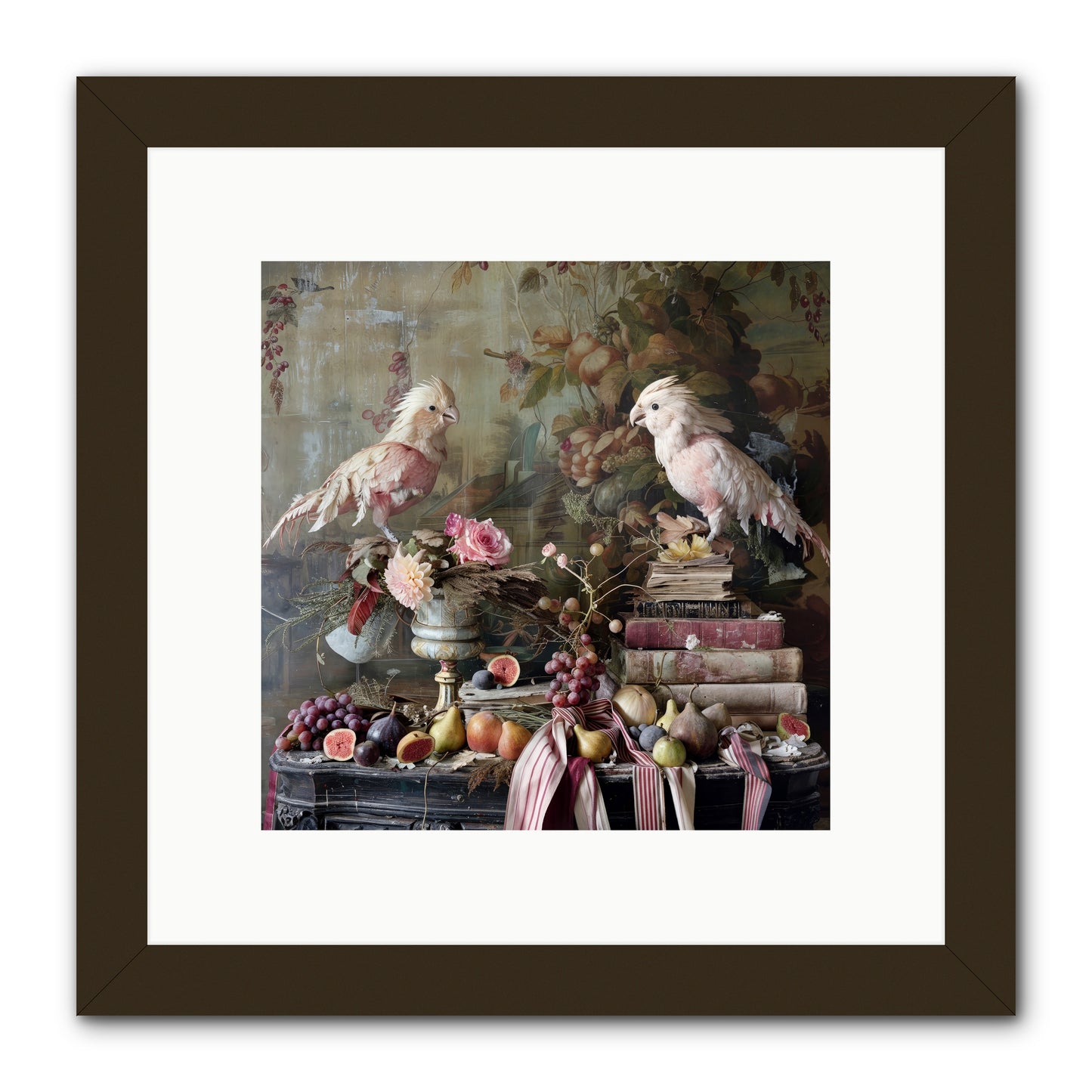 Chansons From Gilded Aviaries -- Framed Print - Black 10x10