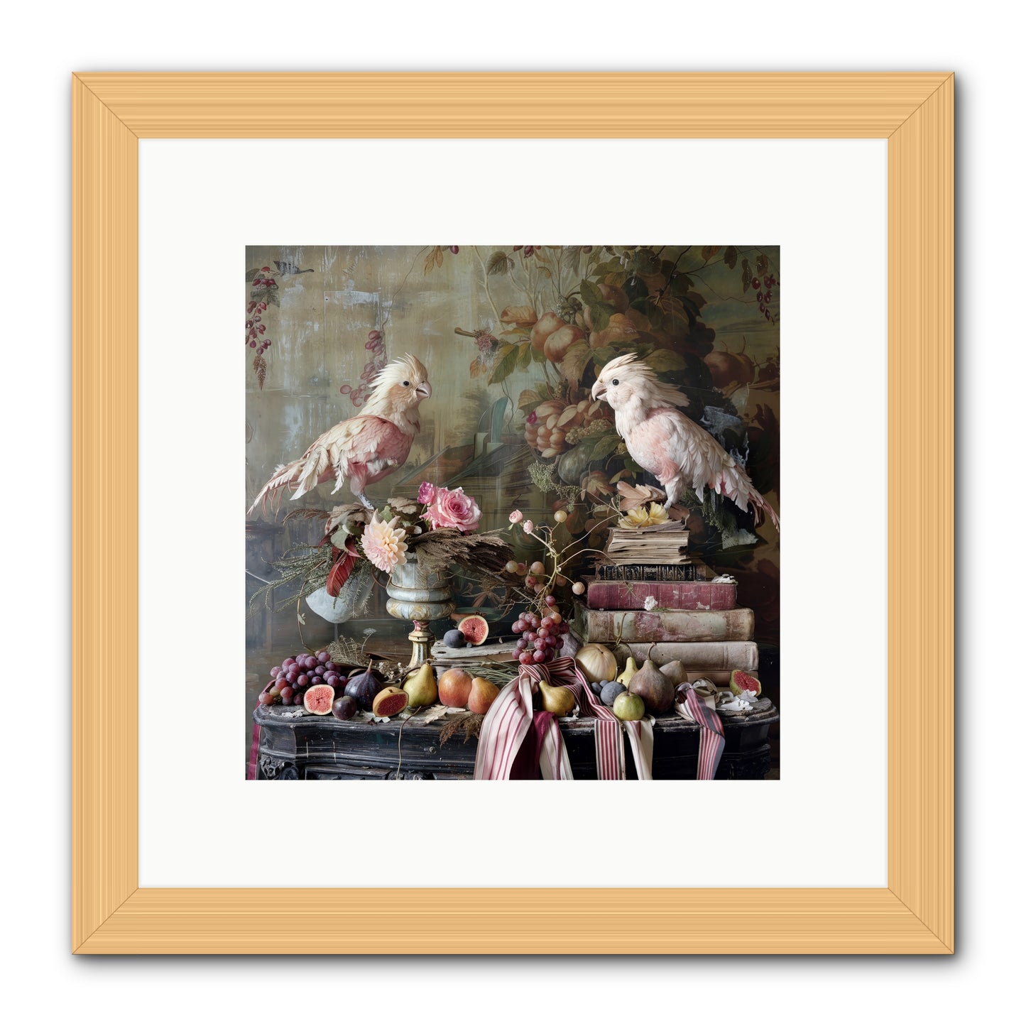 Chansons From Gilded Aviaries -- Framed Print - Natural 10x10
